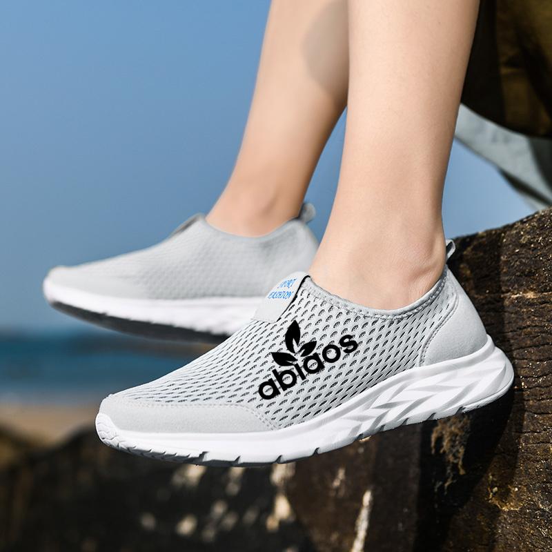 YRZL New Women Sneakers Breathable Mesh Men Casual Shoes Outdoor Non-Slip Big Size Loafers Walking Lightweight Male Tennis Shoes