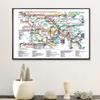 World Subway Metro Map Posters and Prints Wall Art Decorative Picture Canvas Painting For Living Room Home Decor Unframed
