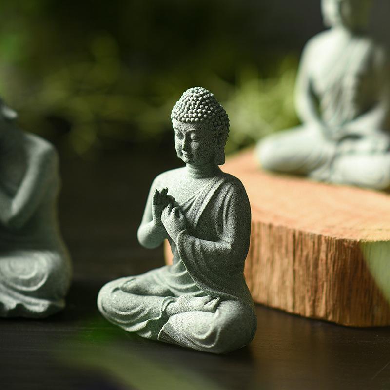 Buddha Crafts 1PCS Zen Fish Tank Aquascape Ornament New Creative Entranceway Home Decorations