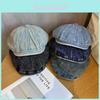 Vintage Denim Beret Hat For Women With Sun Protection For Street Style Summer