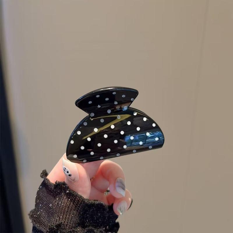 Sweet Dot Acrylic Hair Claw Clips For Women Girls Half-Up Hairstyle Hairpin Korean Fashion Hair Accessories
