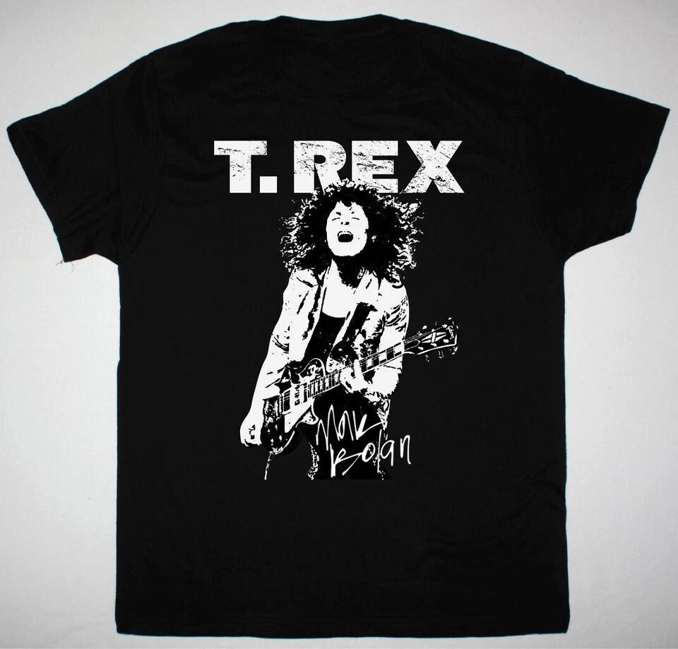 Marc Bolan T. Rex band Men T-shirt Black Short Sleeve All Sizes S to 5XL Unisex T-Shirt XXL