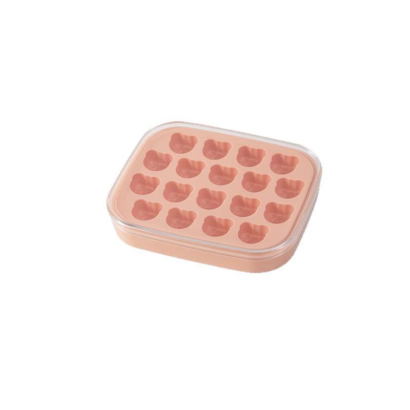Silicone Ice Cube Mold with Lid for Homemade Ice Cubes