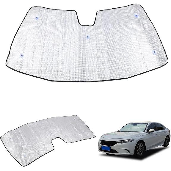Windshield Sun Shade Compatible with Honda Odyssey 2018-2025 Foldable Front Windshield Sunshade Protector, Block UV Rays Keep Your Car Cooler