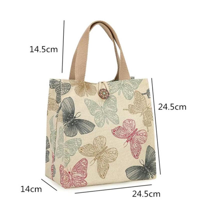 Ins Bento Bag Canvas Tote Bag Out Dagkontorarbeidere Med Rice Mother Lunch Box Bag