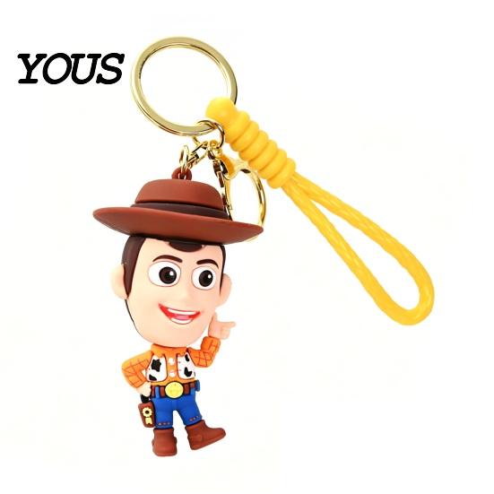 Durable Keychain Pendant, Cartoon Anime Character Charm Key Chain, Waterproof Scratch-Resistant Versatile Holder with Lanyard, for School Bags