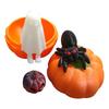 Halloween Pumpkins Egg Set, Halloween Atmosphere Scary Dark Pumpkins Head Cos Pumpkins Gift Box, Surprise Gift