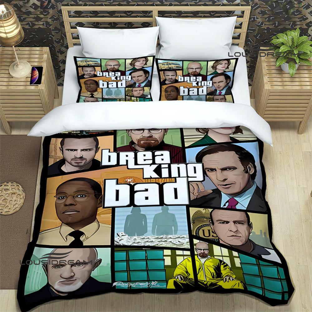 Movie BREAKING BAD Bedding Sets Exquisite Bed Supplies Set Duvet Cover Bed Comforter Set Bedding Set Luxury Birthday Gift