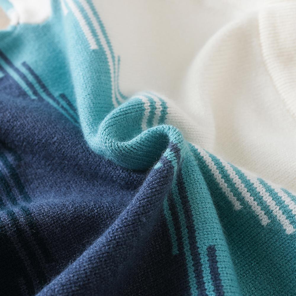 Tween Boys' Casual Round Neck Color Block Long Sleeve Sweater Clothing For Autumn/Winter Kids Knitwear for Boys