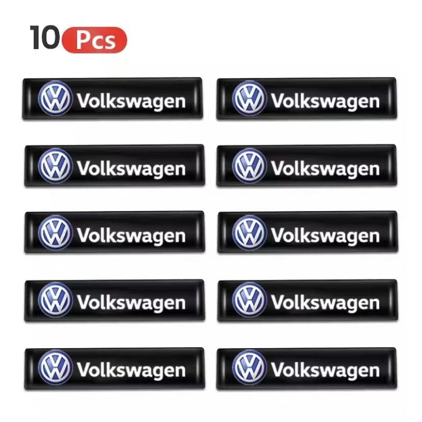 For Volkswagen iro23D Epoxy Car Interior Exterior Decoration Sticker For VW GTI Polo Golf Passat B6B7 Tiguan Arteon CC Taigo Caddy Jetta Tire Valve
