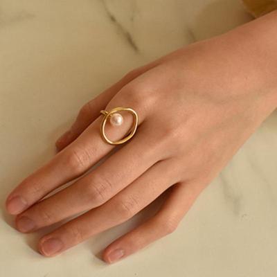 Anello di Perle Retro - Gioiello Trendy da Indice per Donna