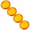 4pcs 6cmCelsius2.36in Motorcycle Turn Signal Light Lens Cover ABS   Motorbike Accessories