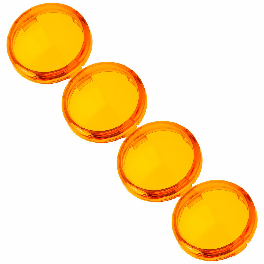4pcs 6cmCelsius2.36in Motorcycle Turn Signal Light Lens Cover ABS Motorbike Accessories