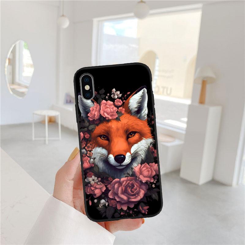 AQ53 Fuchs lustige Kunst Weiche Hülle für Redmi Note 13 14 Pro+ Plus A3 A3X 13X 13C 13R 14S 14C 14R