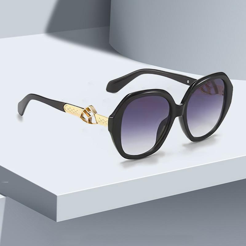 Vintage Sunglasses For Women Fashionable Deep Green Golden Gradient Glasses Trendy Glasses For Both Men Women Sunglasses Women