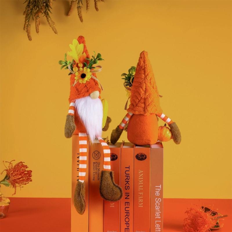 Multifunction Thanksgiving Gnome Decorative Crafts Ornament Thanksgiving Festival Party Background Decoration Party