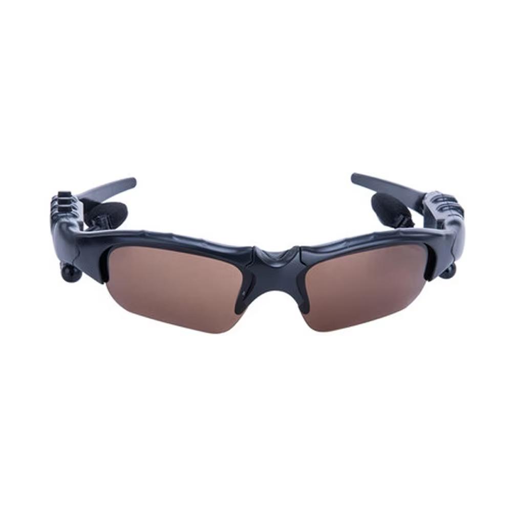 

New Stereo Earphones Wireless Headset With Mic Glasses Sunglasses Wireless Bluetooth Headset Protection Polarized Sunglasses темно-коричневого кольору