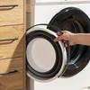 Collapsible Silicone Bucket for Outdoor Use, Travel, and Fishing - Durable, Portable, and Multi-Functional with Secure Lid