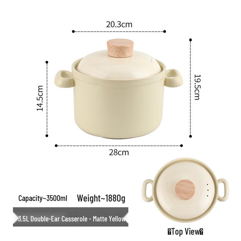 Wu Tuo Ceramic High-Temperature Stew Pot & Casserole
