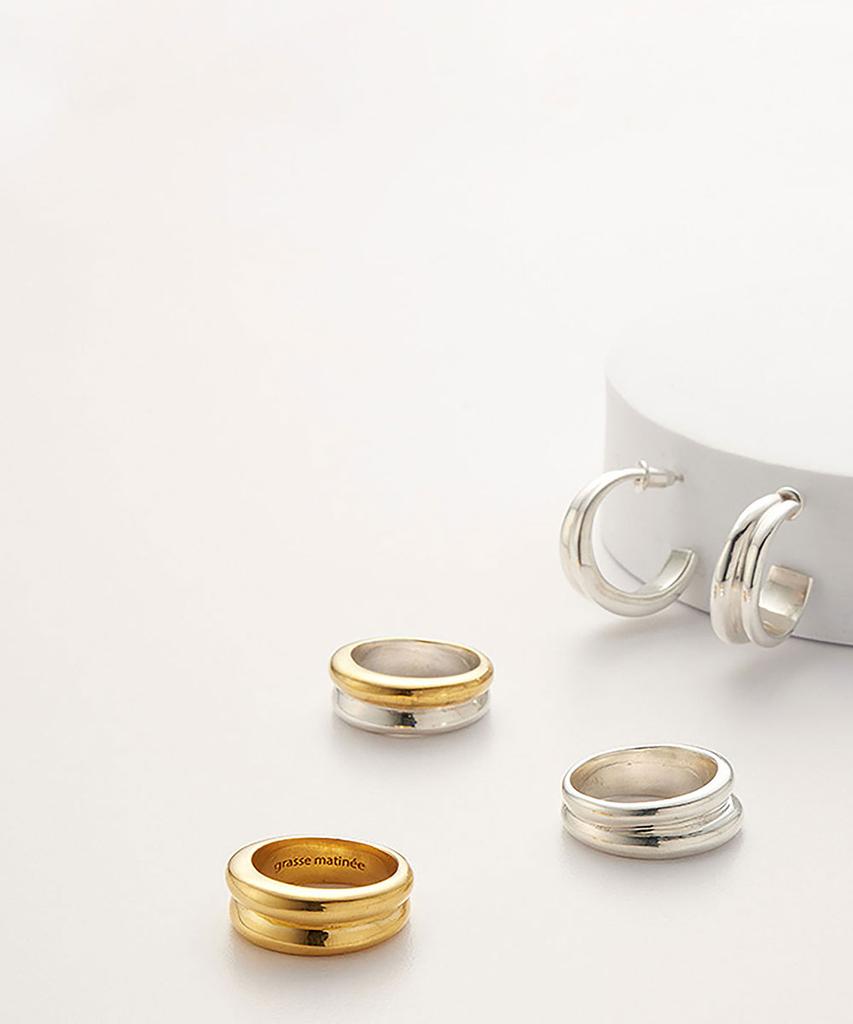 GRASSE MATINEE Double Hoop Ring (B Type)