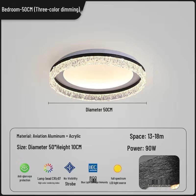 2025 Italian Style Minimalist Ceiling Light for Study & Master Bedroom