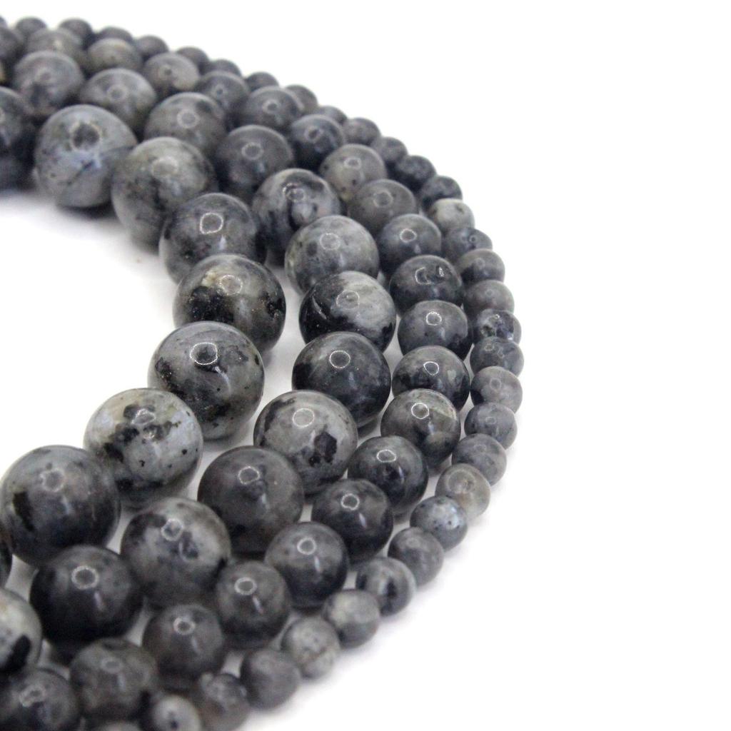 Black Flash Moonstone Beads for DIY Jewelry - Round Loose Beads, Bracelet Accessories, Semi-finished Products