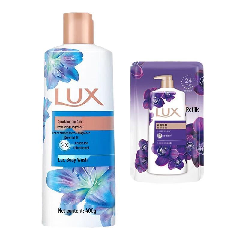 LUX Radiant Icy Fragrance Shower Gel Set