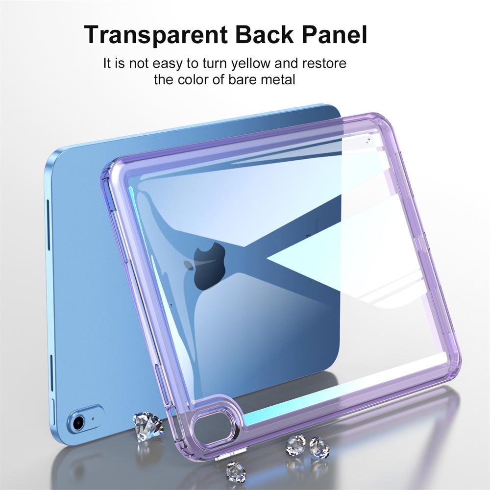 For iPad 10 10th Generation Case Hard Jelly Silicone Edge Back Cover For Apple iPad 10 10th Gen 2022 A2696 10.9 Inch Funda Cases