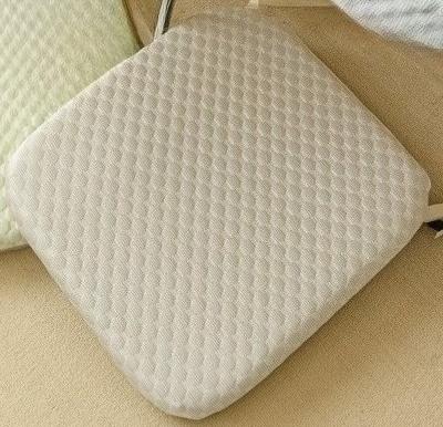 

Summer Ice Silk Memory Foam Seat Cushion Breathable Cooling Pad for Office Chair Student Chair Thickened Butt Pad 40x40cm серый