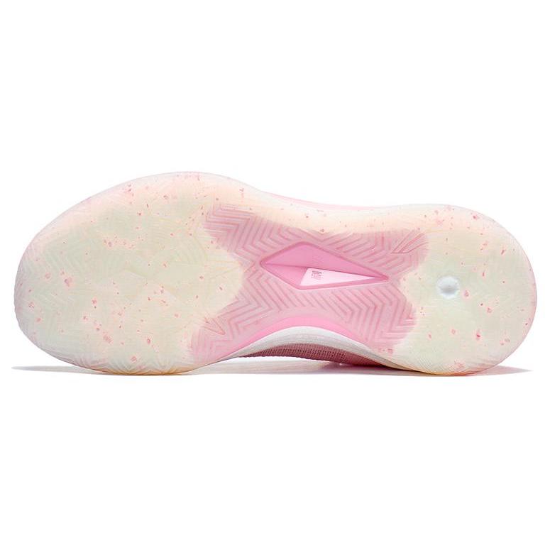 Li Ning Liren 3 V2 Pfirsichblütenwein Abriebfest Atmungsaktiv Niedrig geschnitten Basketballschuhe Herren Neu Hellrosa ABAT073-2