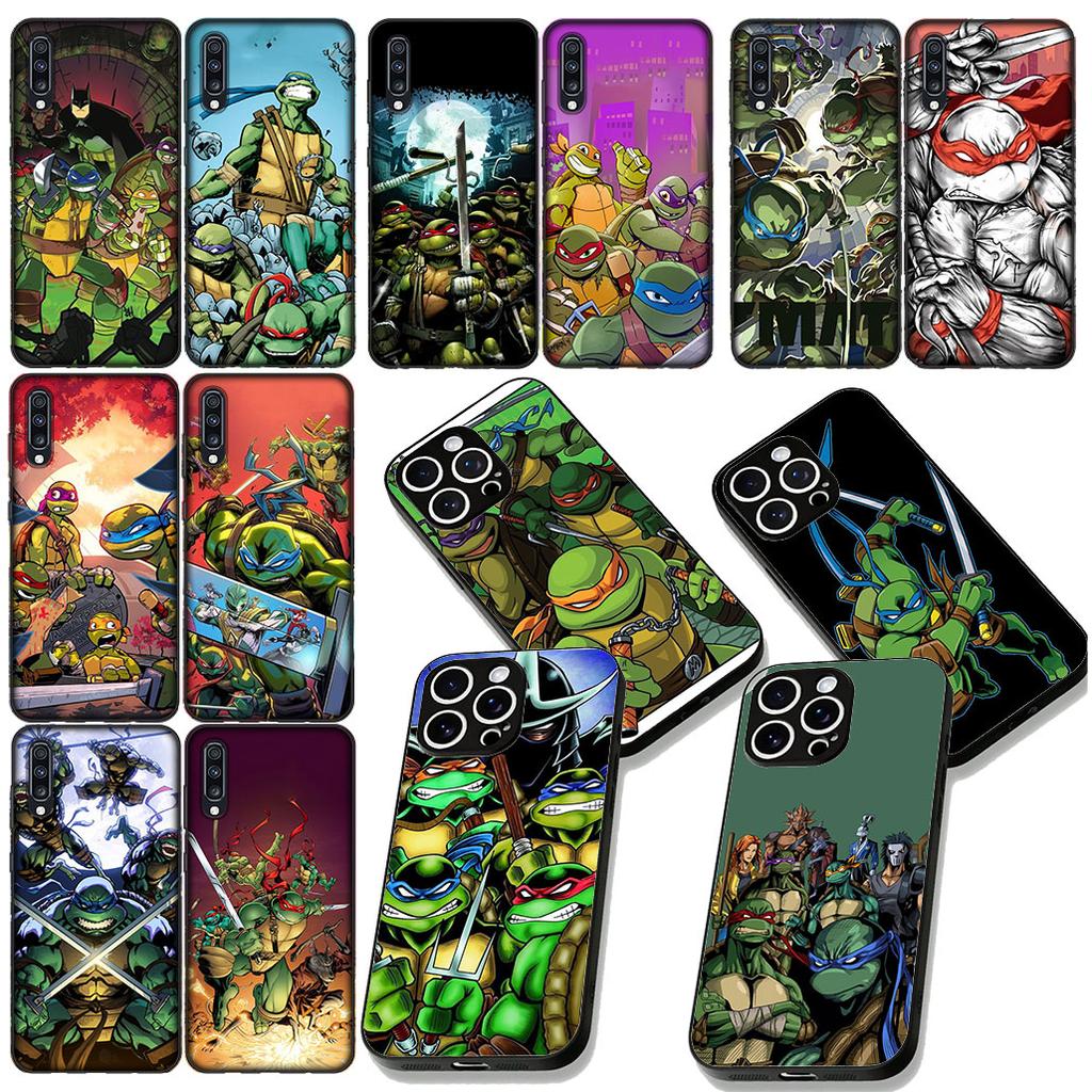 Cartoon n-Ninjas Wallpaper T-Turtles Phone Case for Apple iPhone 16 17 Air 14 15 Pro Max Plus 16+ 16E 14+ ProMax Soft Cover