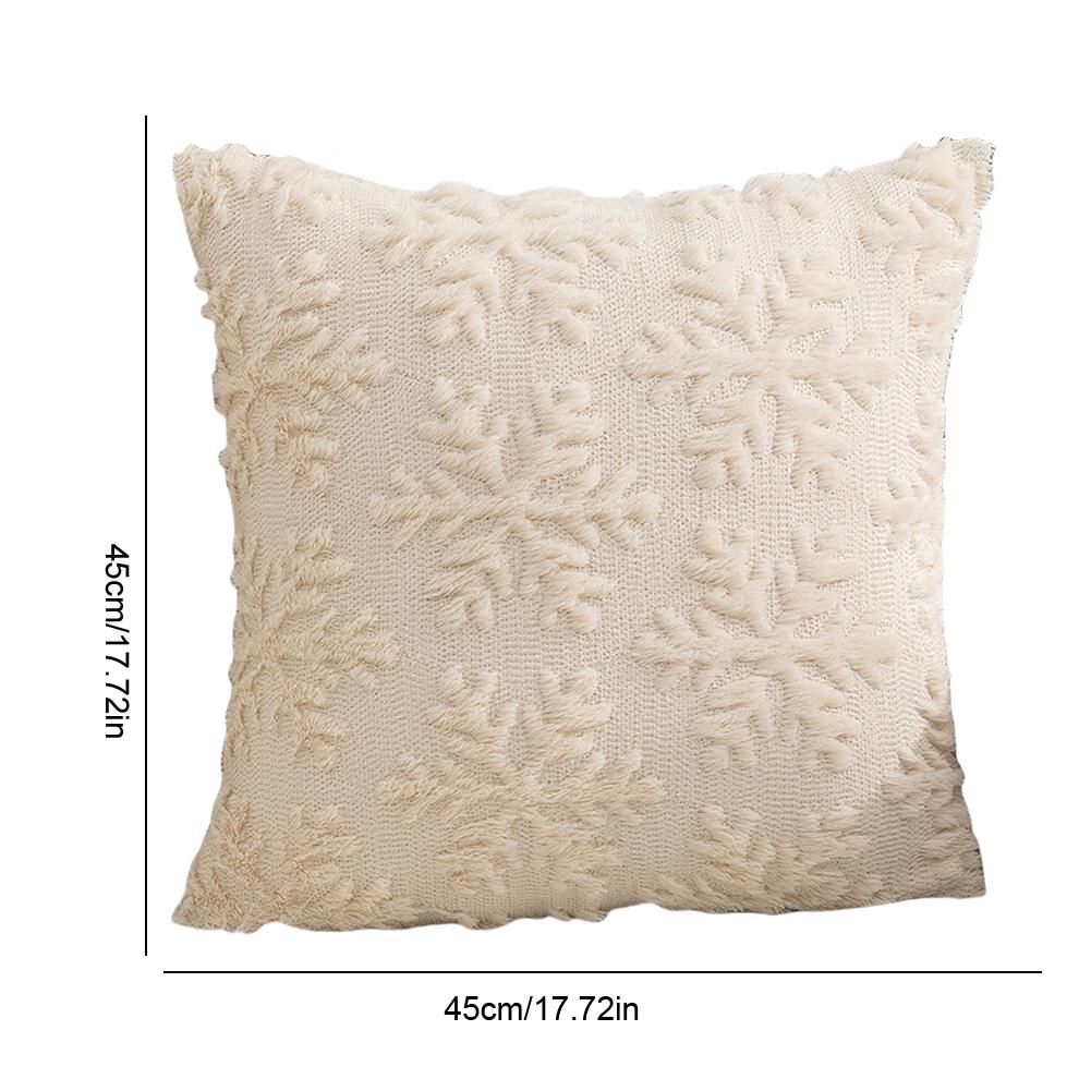 45x45cm Christmas Cushion Covers Decorations 2025 Winter Pillows Cover Decor Sofa Cover Snowflake Cushion Cases Home Decoration