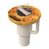 Silikon Wiederverwendbares Snackschalenbecher-Zubehör Kürbis-Becher Snackschale mit 5 Fächern Passt für Stanley Cup 40oz
