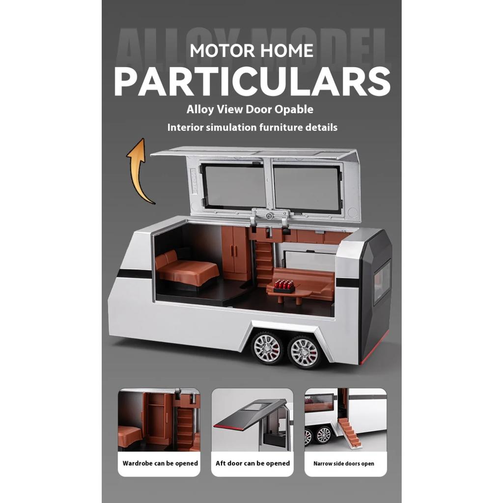 1/24 Tesla Cybertruck Off Road Truck Alloy Metal Diecast Car Model Sound Light Hobby Collectible Birthday Gifts for Boyfriend Children