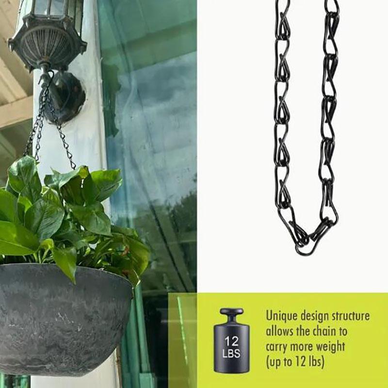 Plant Hanging Chains for Flower Pot Basket Versatile Length Sturdy Metal for Bird Feeder Planters Lanterns Ornaments Home Garden Support