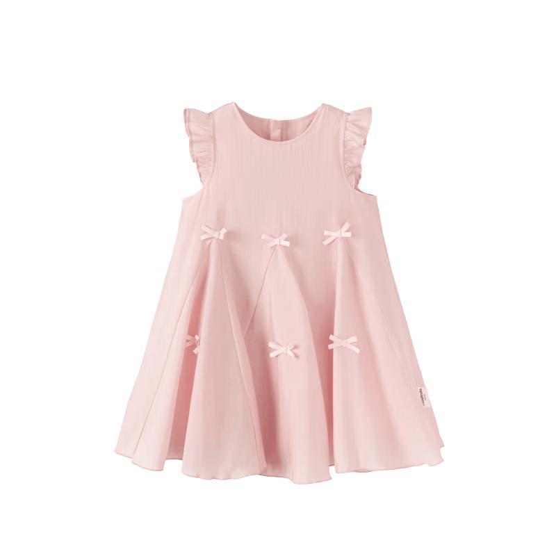 Balabala Girls' Summer Bow-Knot Princess Dress