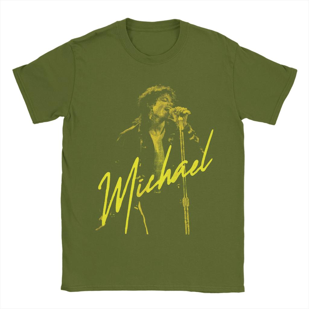 Unisex  MJ Michael Jackson T Shirt  Cotton Clothing Vintage Short Sleeve Crew Neck Tees Birthday Gift TShirt