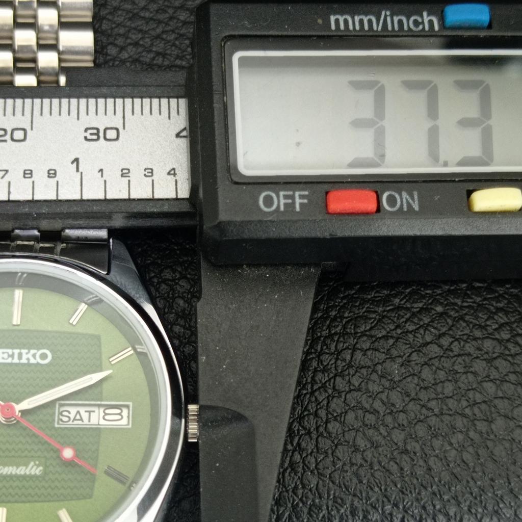 VINTAGE SEIKO AUTOMATIC 6309A JAPAN MENS REFURBISHED GREEN DIAL WATCH A443221-1