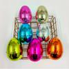 Colorful 6cm Plated Easter Egg Gift - Openable Plastic Shell for Kindergarten Lottery