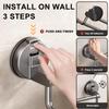 Suction Cup Bathroom Hand Towel Rack Holder Wall Mount No Drill 30/40/50cm Towel Bar Double Bar 2 Tier Apartment Space Saving