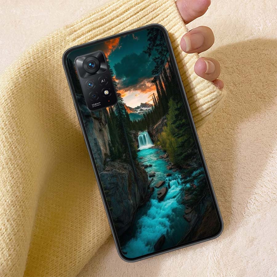 

Forest Waterfall Sanwaputa Waterfall Phone Case For Redmi 13C 14C Note 14 13 Pro Plus 5G Clear Capa 12 12C 10A 10C 10 9A 9C 9T 9 Redmi Note 13 Pro 5G