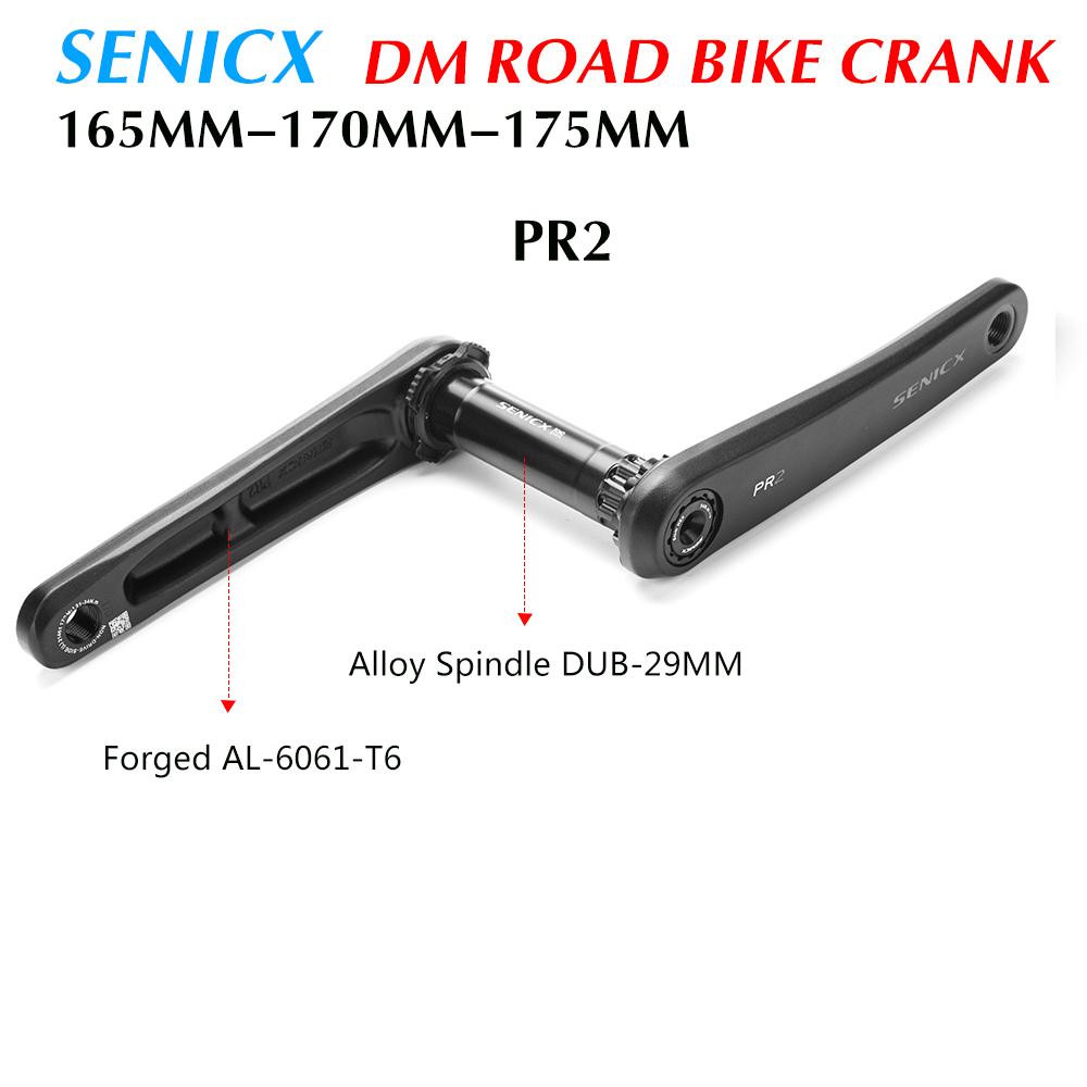 SENICX PR2 Road bike 2 x 10 /11/12 Speed Crank 165mm/170mm / 175mm for Road Folding Bike 175mm