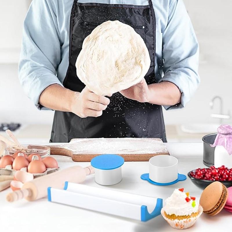 Professional Cake Cutter Mold Dessert Making Set With Storage Plate Tray Creates Perfectly Shape Treats Home Baking Tool