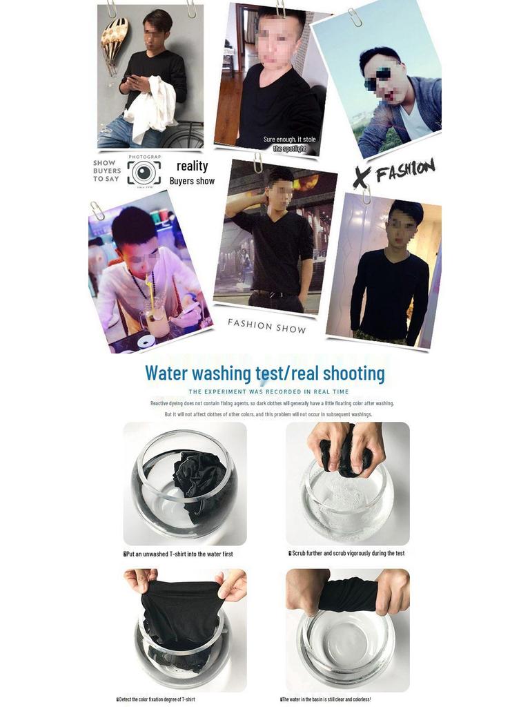 Men's Slim-Fit Self-Heating Velvet Lined Long Sleeve Base Layer Top