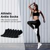 5 Pack Low-Cut Compression Socks with Breathable Arch Support for Running and Casual Wear