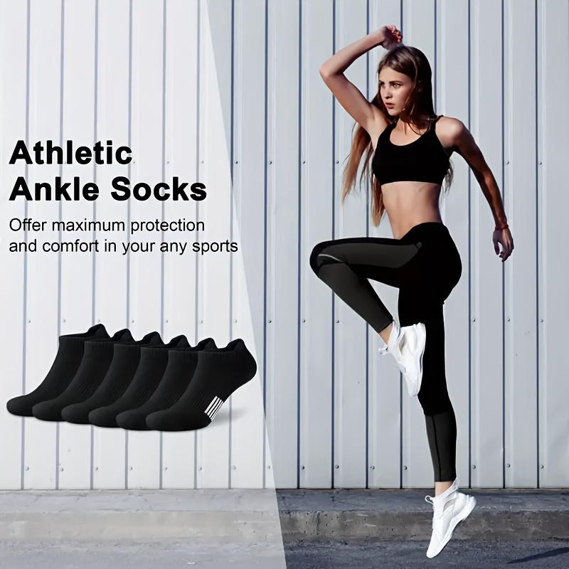 5 Pack Low-Cut Compression Socks with Breathable Arch Support for Running and Casual Wear