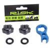 RISK Bike Tire Valve Nut with Wrench Bicycle FV Valve Tools MTB Road Bike Valve Core Removal Install Wrench Bike Repair Tool