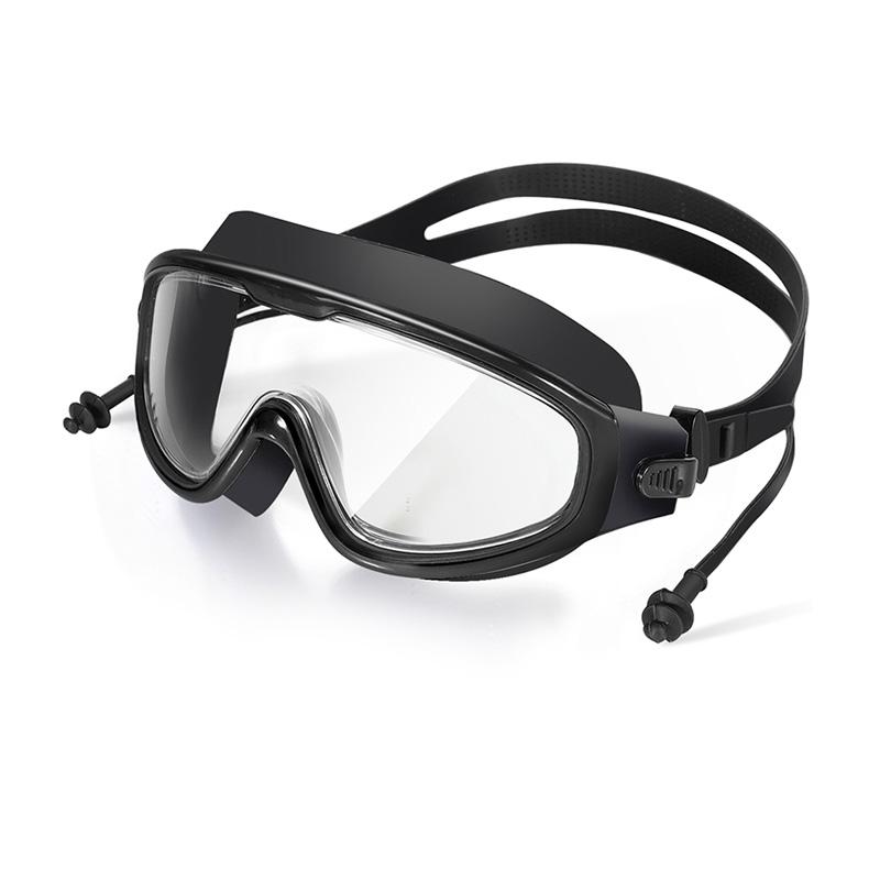 Swimming goggles Large frame swimming goggles Large frame HD wide-angle anti-fog UV protection Adult swimming goggles No leakage2