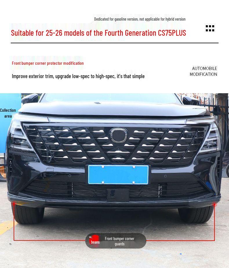 Changan CS75 Plus Gen 4 Front Bumper Protector & Decorative Strip