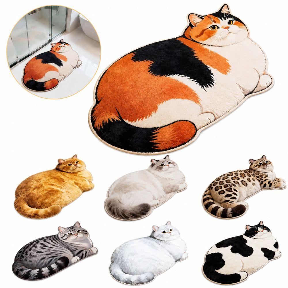 36*60cm Bathroom Carpet Ragdoll/Cow Cat Bedroom Door Small Rug Floor Mat Living Room Tea